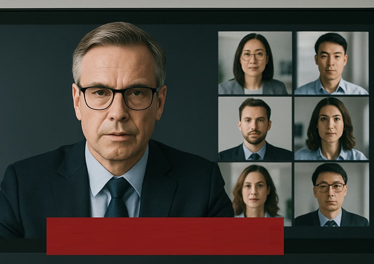 Imagem ilustrativa de Golpistas usam deepfake em videoconferência para roubar milhões de funcionário em Hong Kong