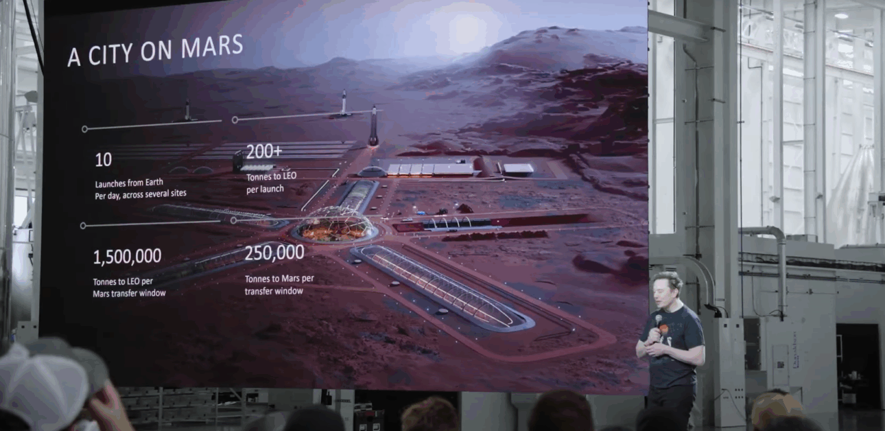 Elon Musk acelera os planos da SpaceX para colonizar Marte em 2026 com a Starship, mesmo após explosões e desafios técnicos.