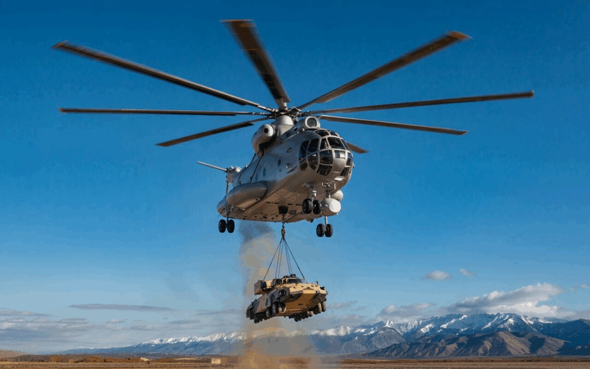 O maior helicóptero do mundo transporta casas e tanques. Conheça o Mi-26, uma máquina gigante que impressiona pela força e versatilidade.