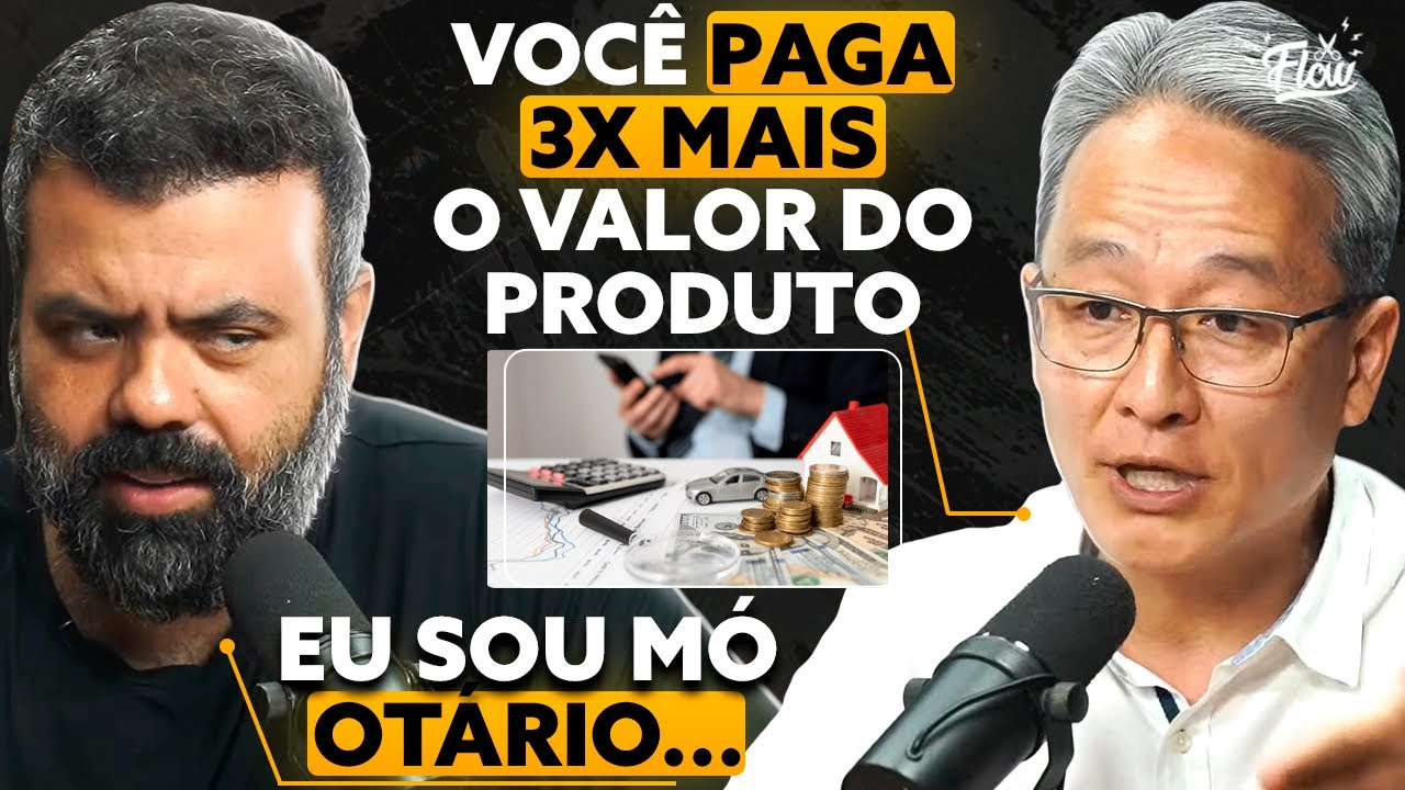 José Kobori, em participação no Podcast Flow - Descubra como o financiamento no Brasil esconde o verdadeiro custo do crédito e impacta o consumidor, revelando os segredos do capital financeiro. (Imagem/ reprodução Flow PodCast)