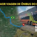 Maior rota de ônibus do mundo parte do Rio, cruza Brasil e Peru em 6 mil km, com paisagens incríveis e registro no Guinness Book.