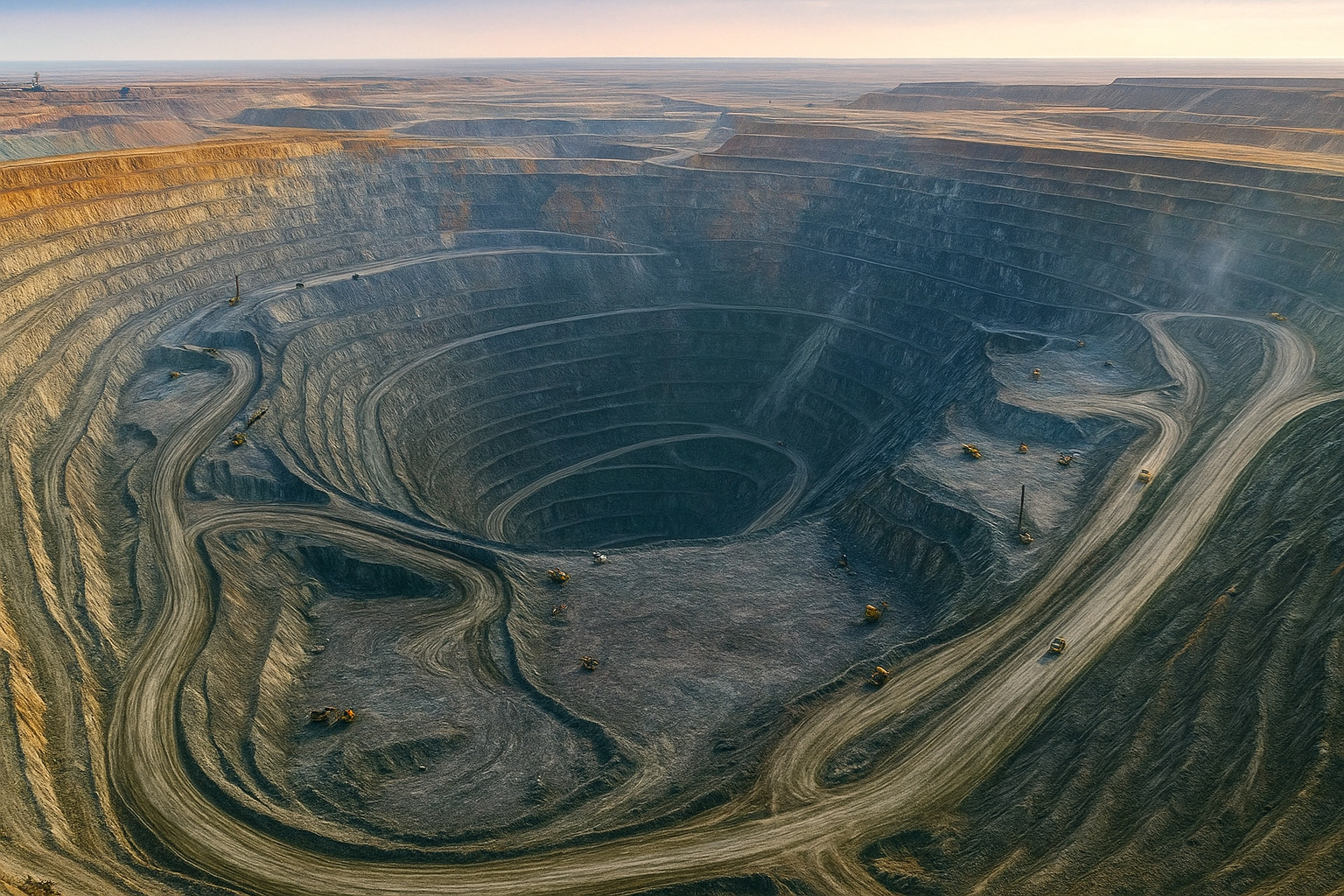 Este é o sistema de túnel mais caro da história da mineração: US$ 3 bilhões para driblar o relevo e extrair cobre e ouro a 1.300 metros de profundidade e mais de 200 km de extensão