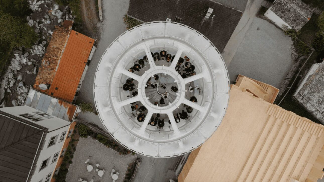 Cúpula no topo do Tor Alva receberá apresentações e eventos (Imagem: Tor Alva/Reprodução)