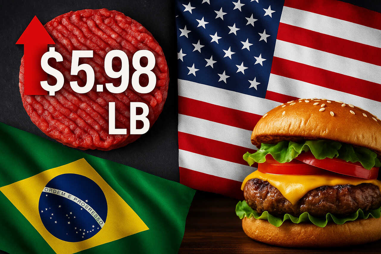 Brasil, EUA, Exportações, Carne bovina