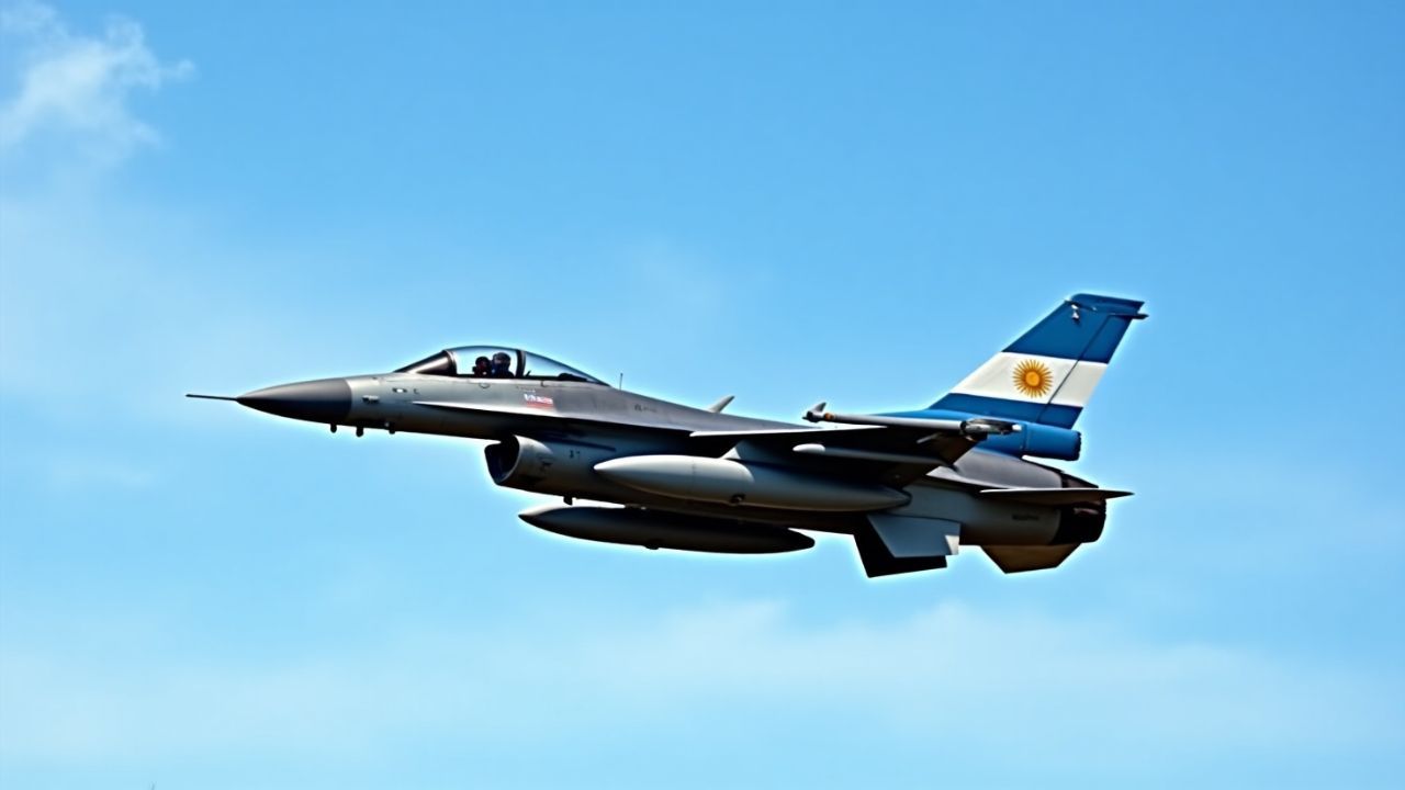 Caça F-16.