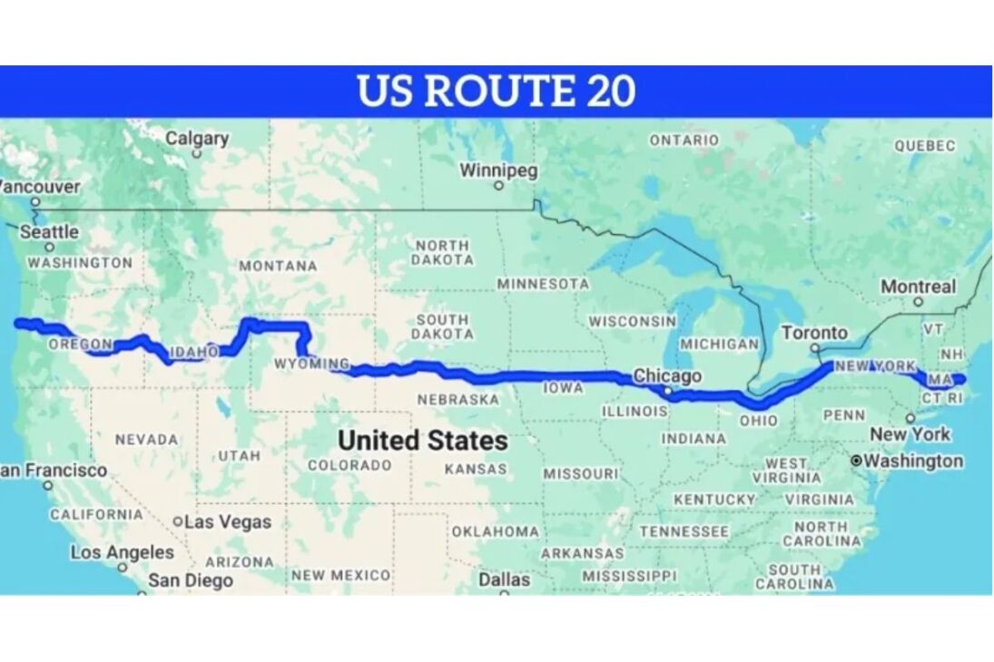 A maior estrada dos Estados Unidos tem 5.180 km, atravessa 12 estados de costa a costa, passa por marcos como o 'Carhenge' e revela uma jornada pela América que quase ninguém conhece
