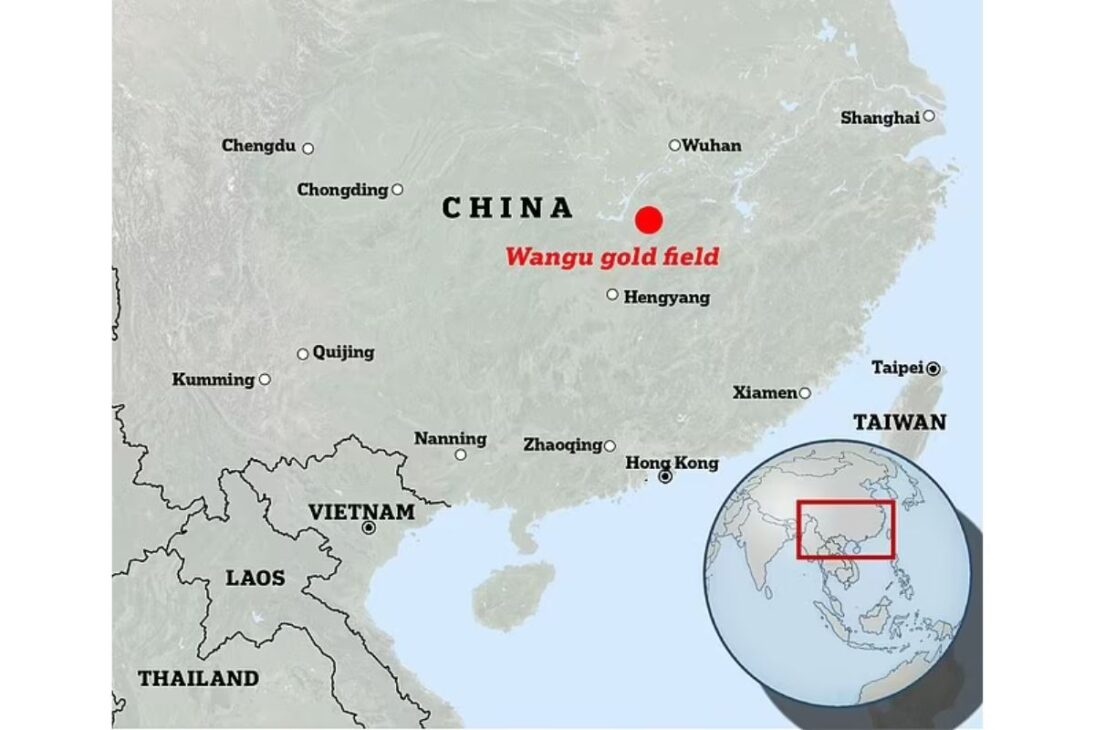 A mina de ouro 'supergigante' da China tem 1.000 toneladas, vale US$ 83 bilhões, foi encontrada a 3.000 metros de profundidade e promete redefinir a economia global