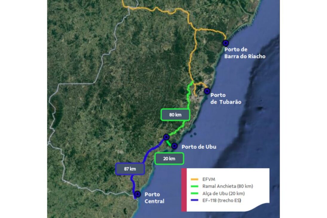 A nova ferrovia brasileira terá 80 km de extensão, investimento de R$ 6 bilhões e vai levar 5 anos para ficar pronta
