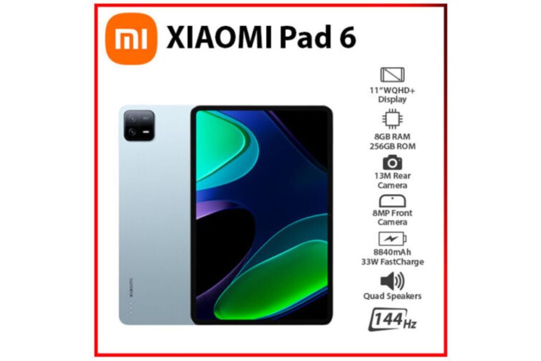 Com chip Snapdragon e tela de 144Hz, Xiaomi Pad 6 256GB entrega performance por 2 mil reais