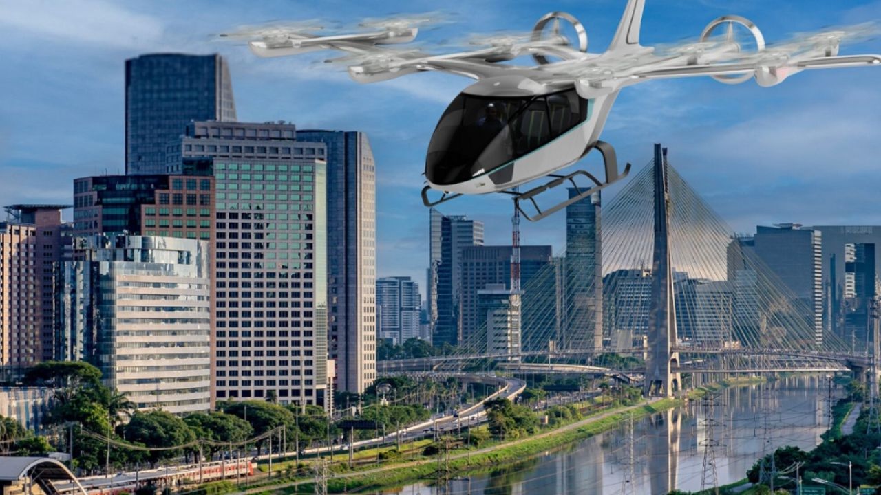 Liderado pela Eve, o projeto de "carro voador" da Embraer usa propulsão 100% elétrica para criar uma nova forma de mobilidade nas grandes cidades, combinando a agilidade de um helicóptero com baixo custo e ruído mínimo.

