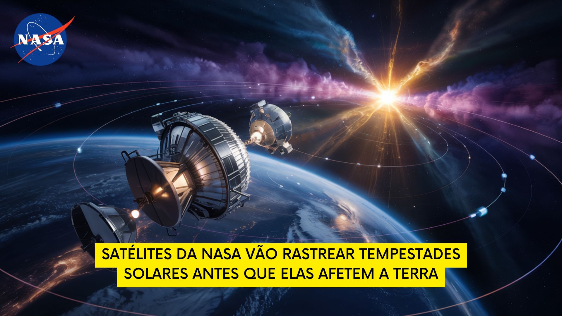 Dois novos satélites da NASA serão lançados para proteger a Terra de tempestades solares