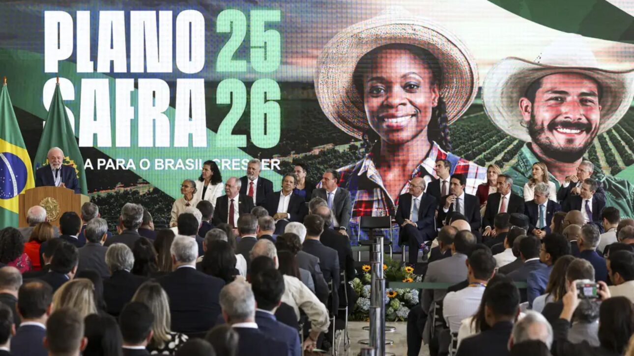 Lula em discurso de lançamento do Plano Safra 2025/26. (Imagem: Marcelo Camargo/Agência Brasil)