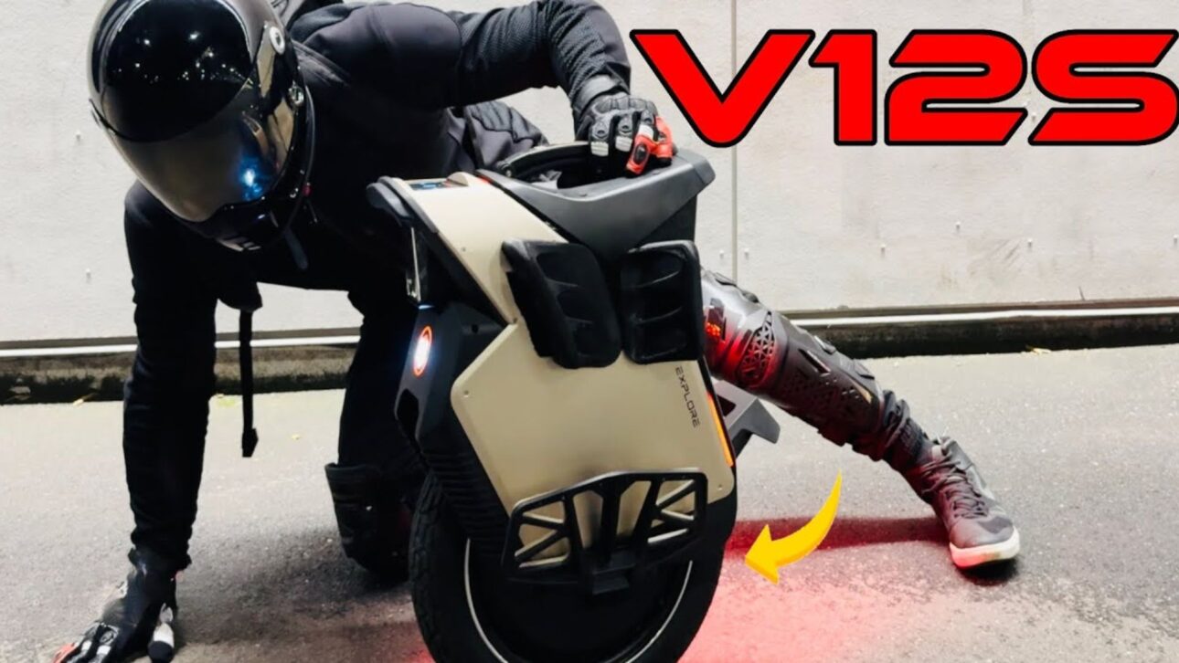 Monociclo elétrico InMotion V12S atinge 70 km/h, roda 120 km, tem suspensão de moto e preço de celular top. Tecnologia e mobilidade juntos.
