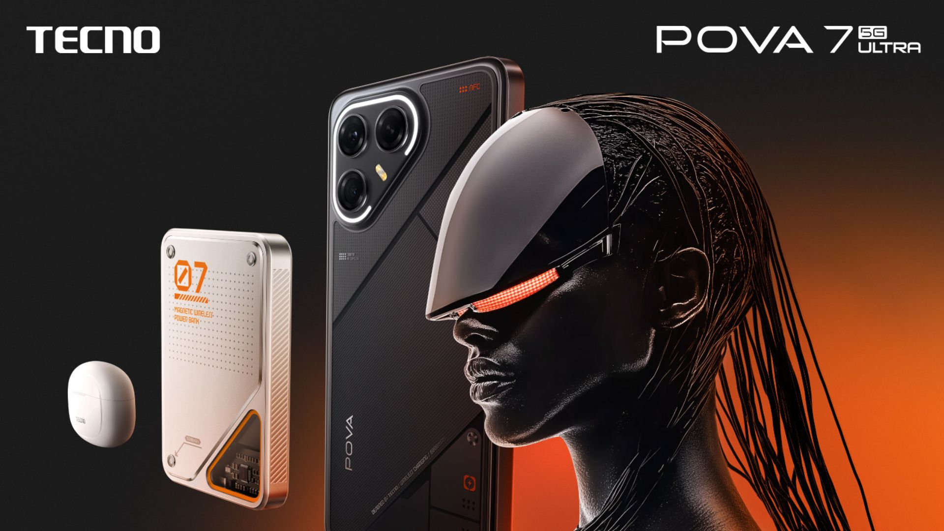 Descubra o Tecno POVA 7 Ultra 5G: bateria infinita, tela superclara, câmera de 108 MP e 24 GB de RAM para quem busca desempenho e inovação.