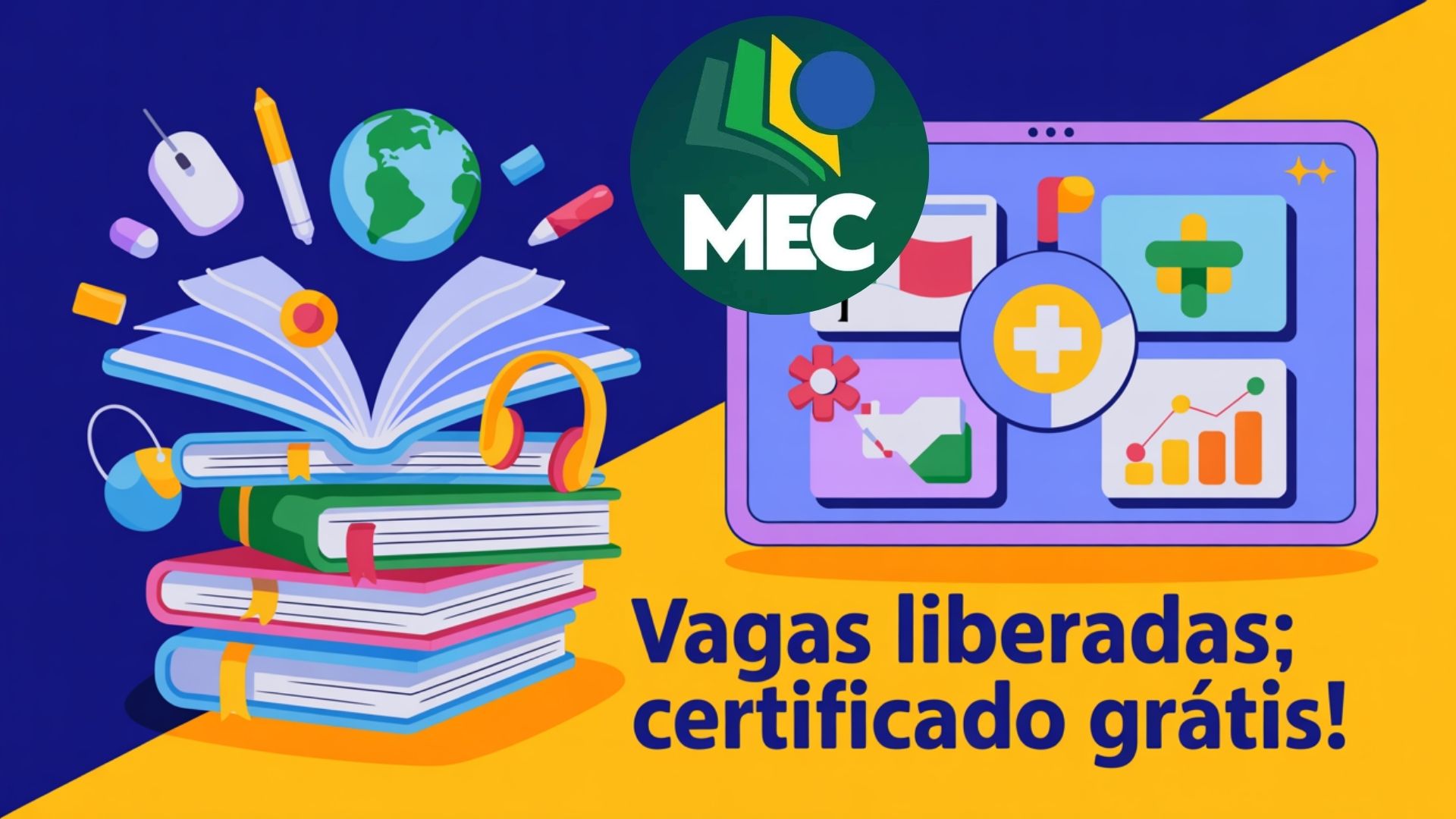 Milhares de vagas em cursos gratuitos MEC EAD em diversas áreas, com certificado digital. Descubra como se inscrever online facilmente.