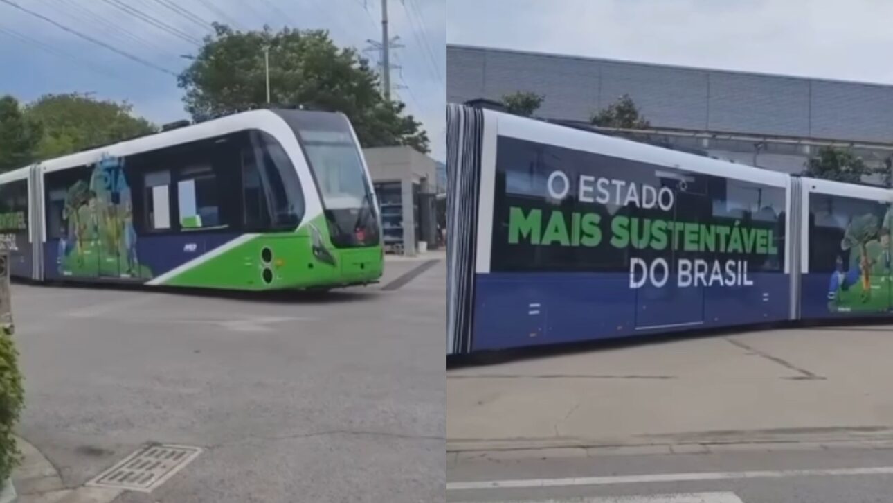 Transporte público inédito chega à Região Metropolitana de Curitiba com bonde digital 100% elétrico e sem trilhos, prometendo revolucionar a mobilidade.