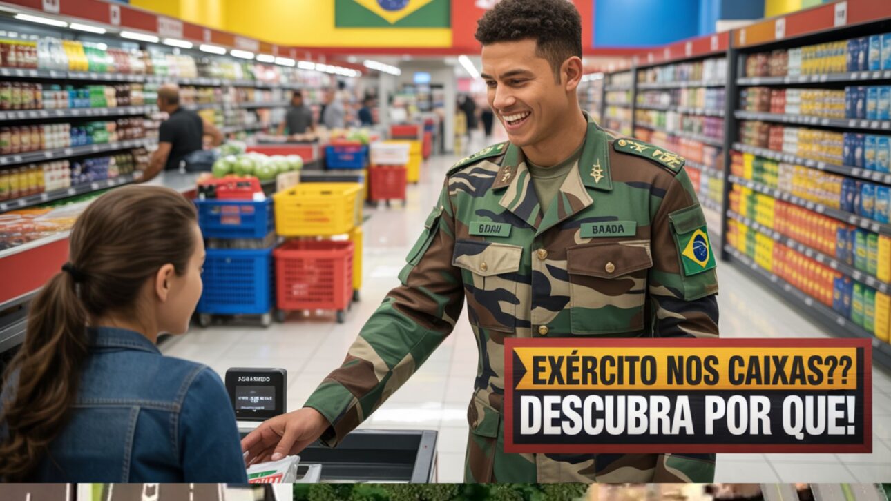 Supermercados brasileiros recorrem ao Exército para preencher vagas diante da escassez de mão de obra e mudança no perfil dos trabalhadores do setor.