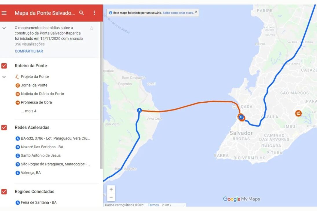 Megaobra chinesa no Brasil: Ponte Salvador-Itaparica de 12 km sai do papel, pode beneficiar 10 milhões de pessoas, mas terá pedágio de até R$ 50