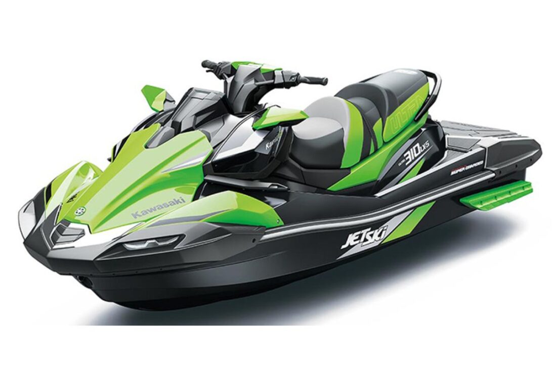 O Sea-Doo RXP-X 325, com motor de 325 cavalos, é o jet ski mais rápido do mundo e atinge a velocidade máxima de 130 km/h