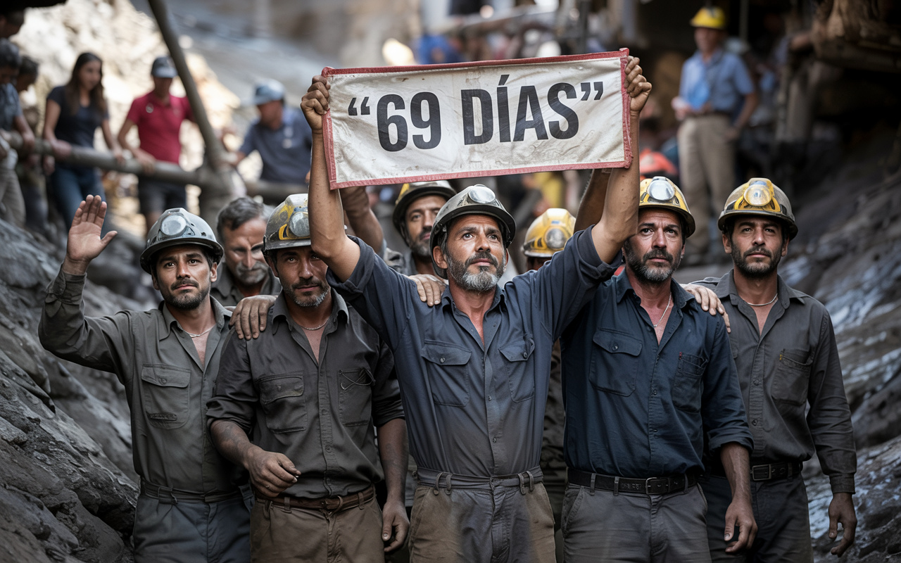 O dia em que 33 mineiros chilenos ficaram 69 dias presos a 700 metros de profundidade e como a operação de resgate comoveu o mundo