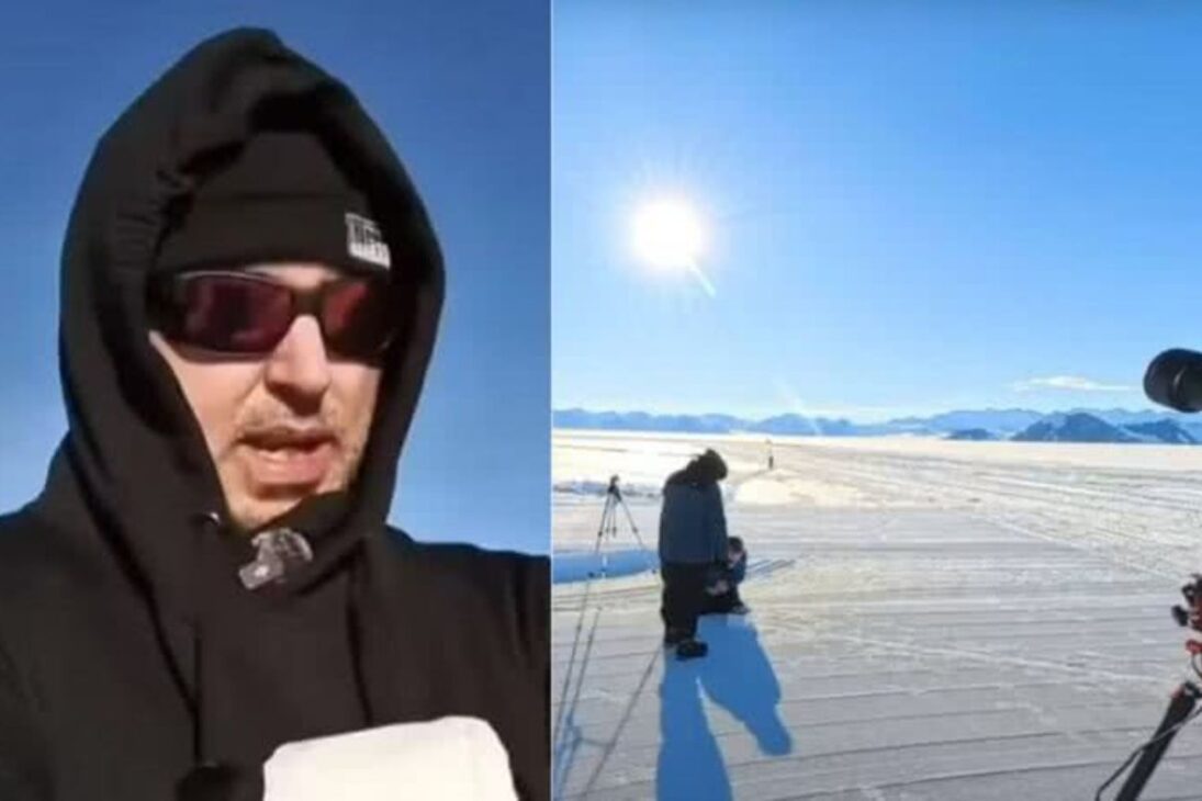 No mesmo documentário, outro grupo, liderado por Jeran Campanella, elaborou um experimento para provar que a Terra não tem curvaitura.