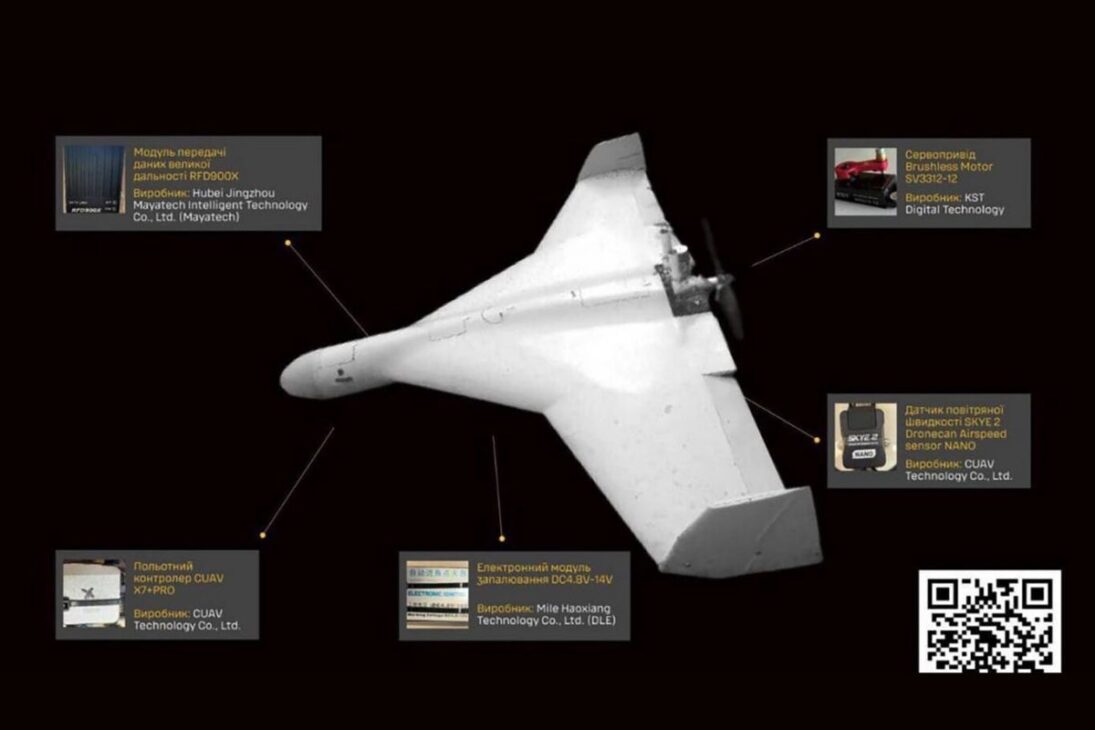 Ucrânia encontra novo drone russo feito só com peças da China e levanta alerta global