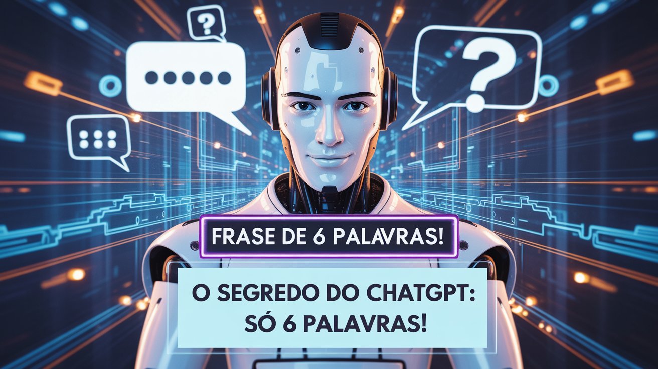 Descubra a frase de 6 palavras que transforma o ChatGPT em especialista e gera respostas profundas, úteis e personalizadas para qualquer área.