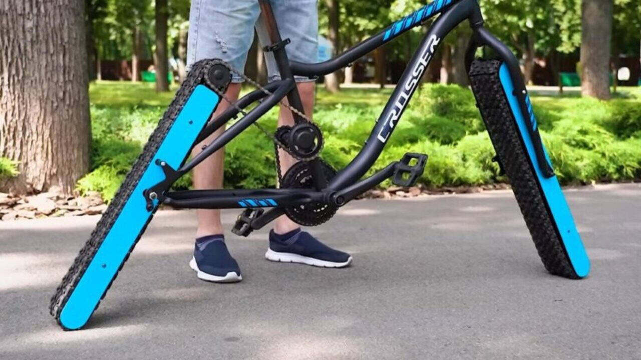Bicicleta, Rodas, Esteiras metálicas