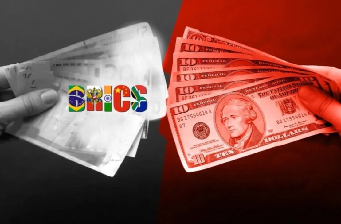 Banco dos BRICS anuncia que 30% das operações serão em moedas locais a partir de 2026.