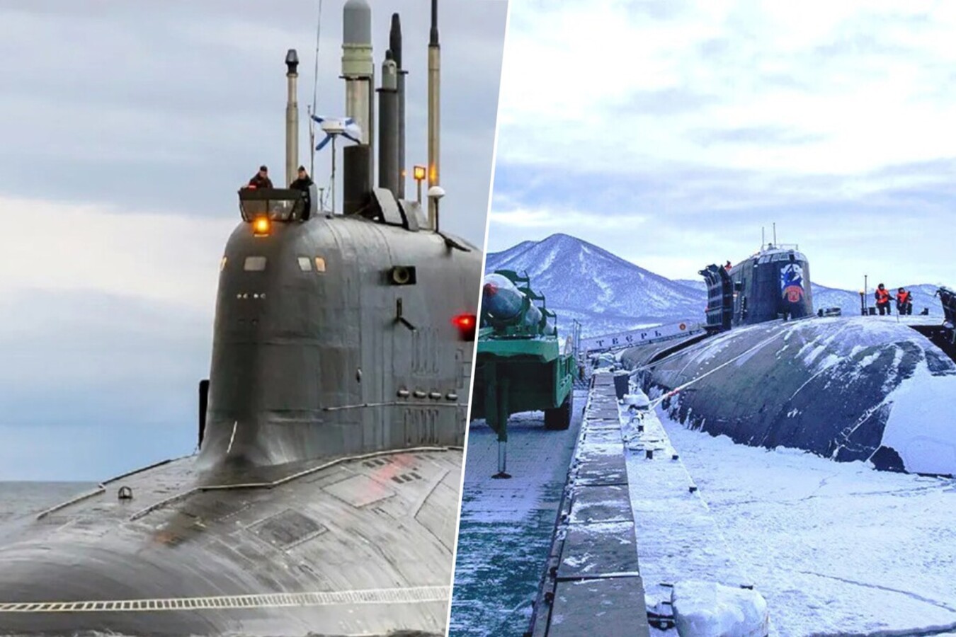 Terremotos, Submarinos nucleares, Rússia