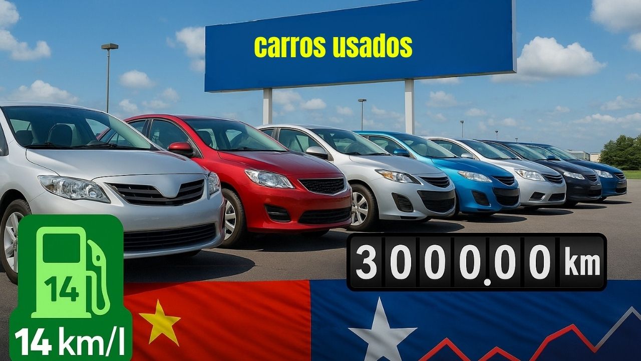 7 carros usados “ subestimados” que ainda fazem mais de 14 km/l e rodam 300 mil km sem dar defeitos recorrentes