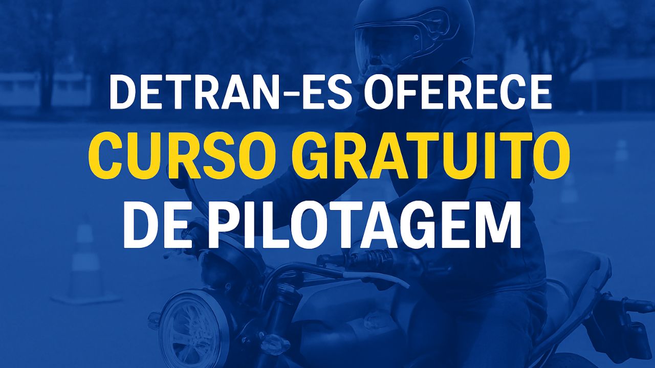 O Detran-ES abriu inscrições para curso gratuito de pilotagem voltado a condutores da categoria A. Aprenda técnicas de segurança e economia no trânsito.