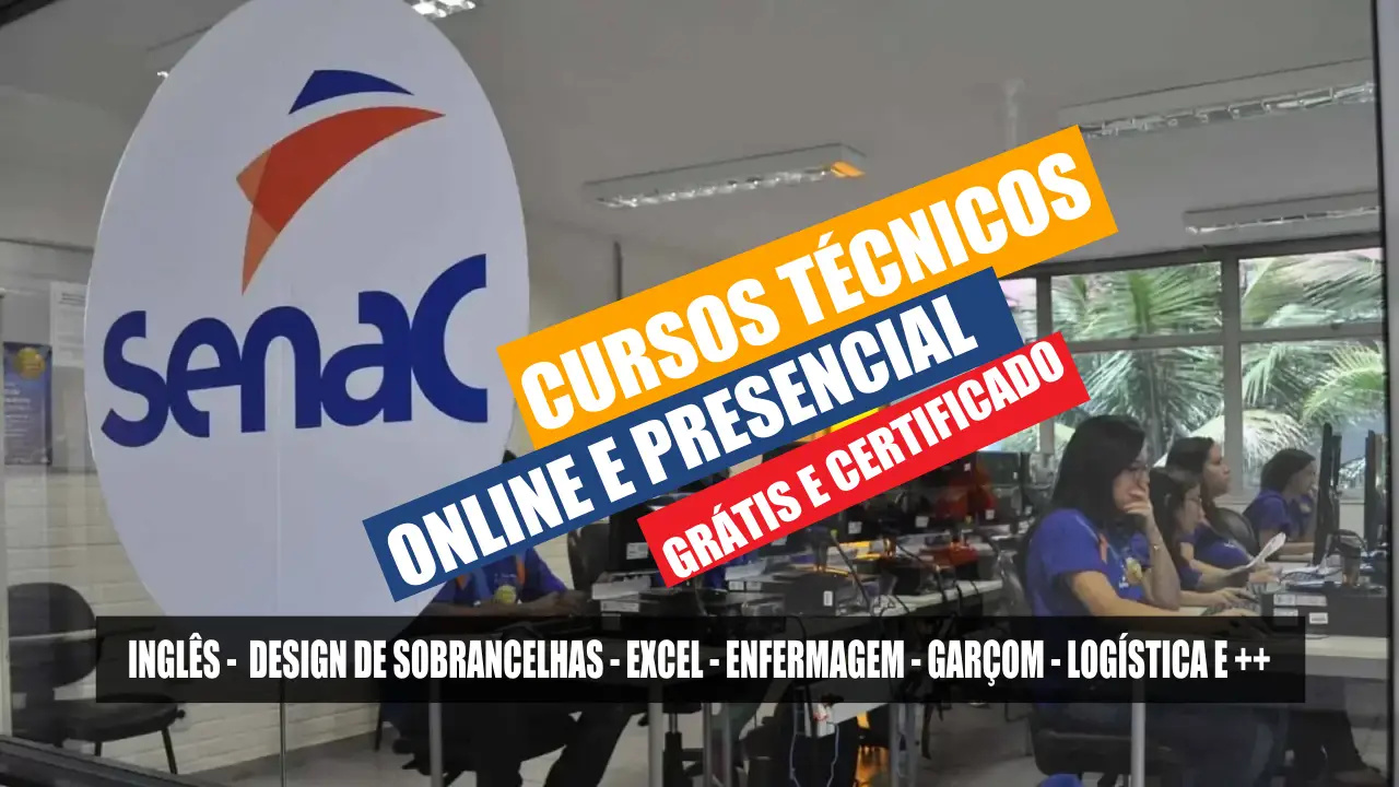 senac - técnco - vagas - saúde - indústria - inglês