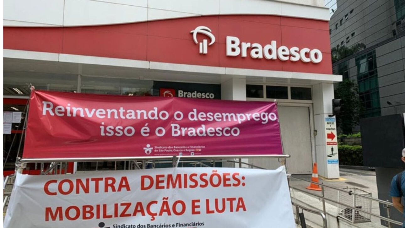 Bradesco fecha agências e corta empregos em 2024, mesmo com lucro bilionário e aumento de clientes por funcionário.