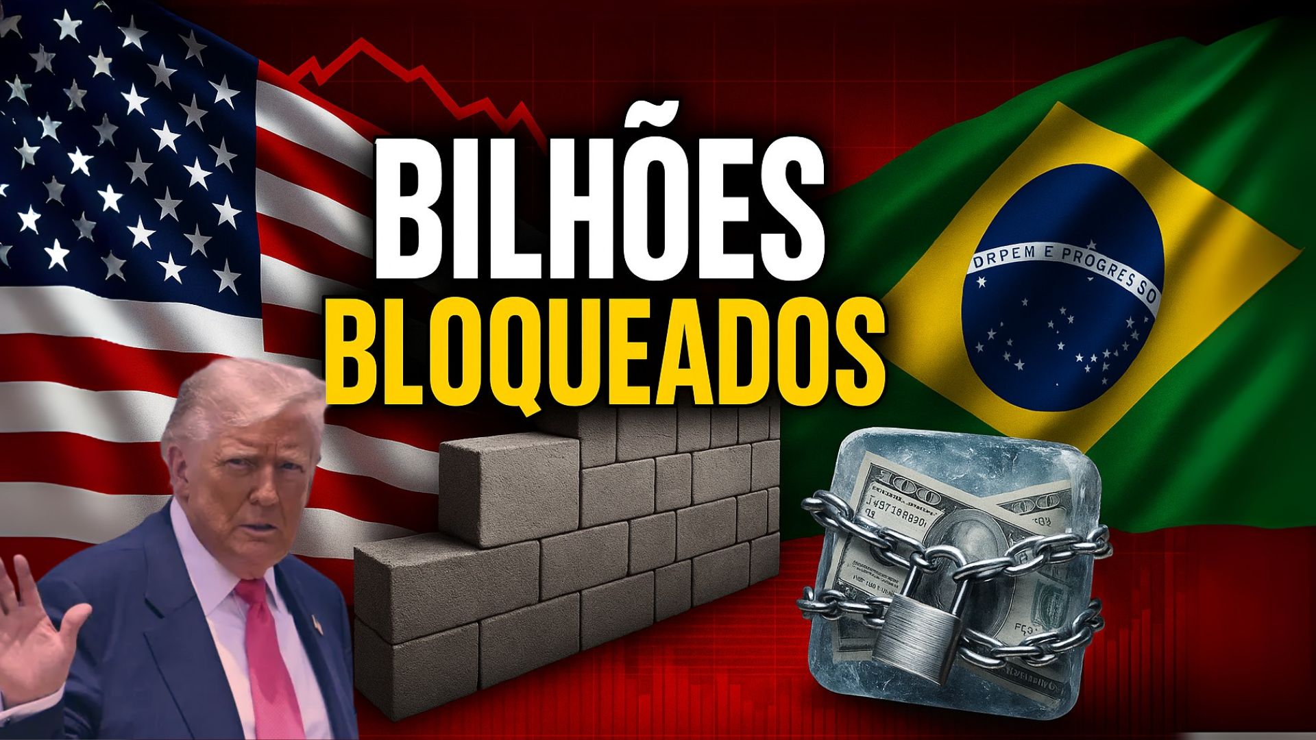 Trump trava investimentos dos EUA no Brasil e ameaça fluxo de dólares em meio à guerra comercial, elevando riscos econômicos.