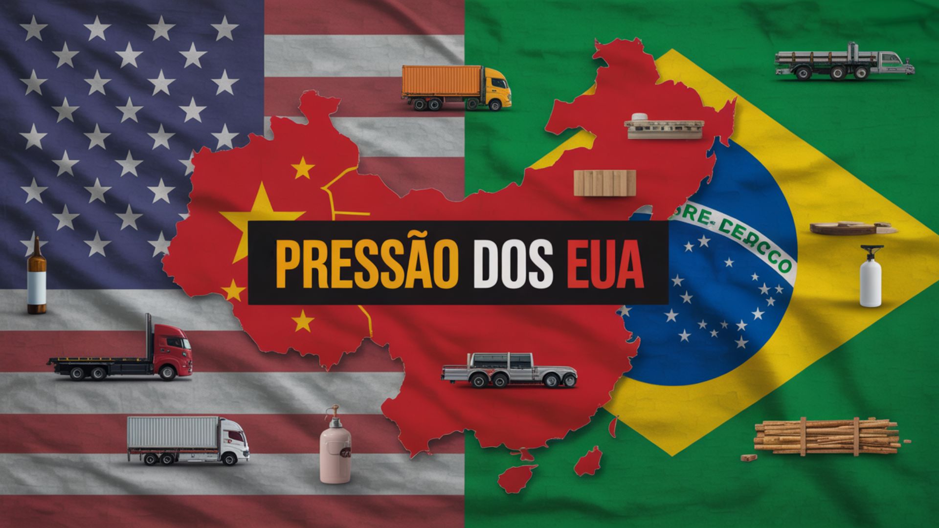 Empresas dos EUA pedem exclusões tarifárias e acordo com o Brasil para conter avanço chinês e proteger cadeias de caminhões, cosméticos e madeira.