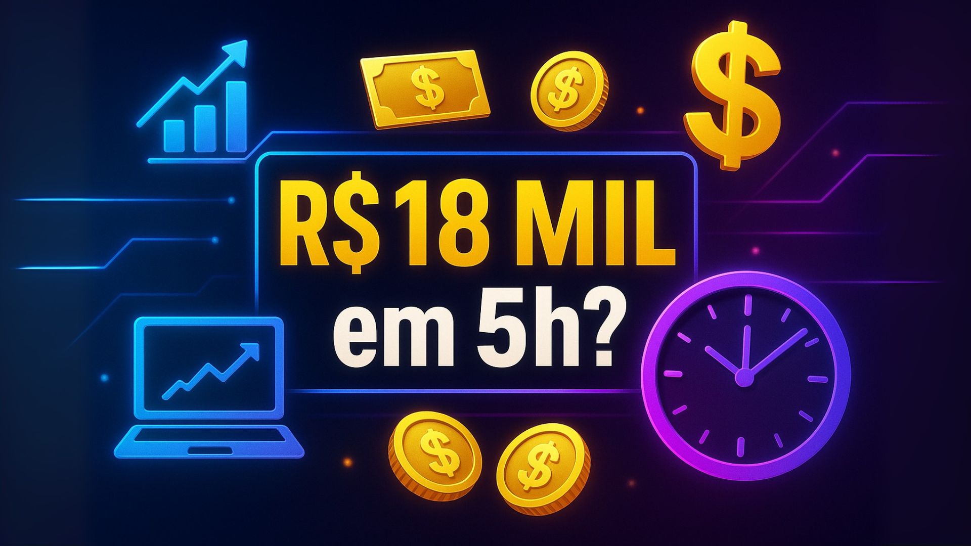 Carreiras digitais pagam até R$ 18 mil por mês com jornadas de 5 horas diárias em IA, tráfego pago, e-commerce e marketing digital.