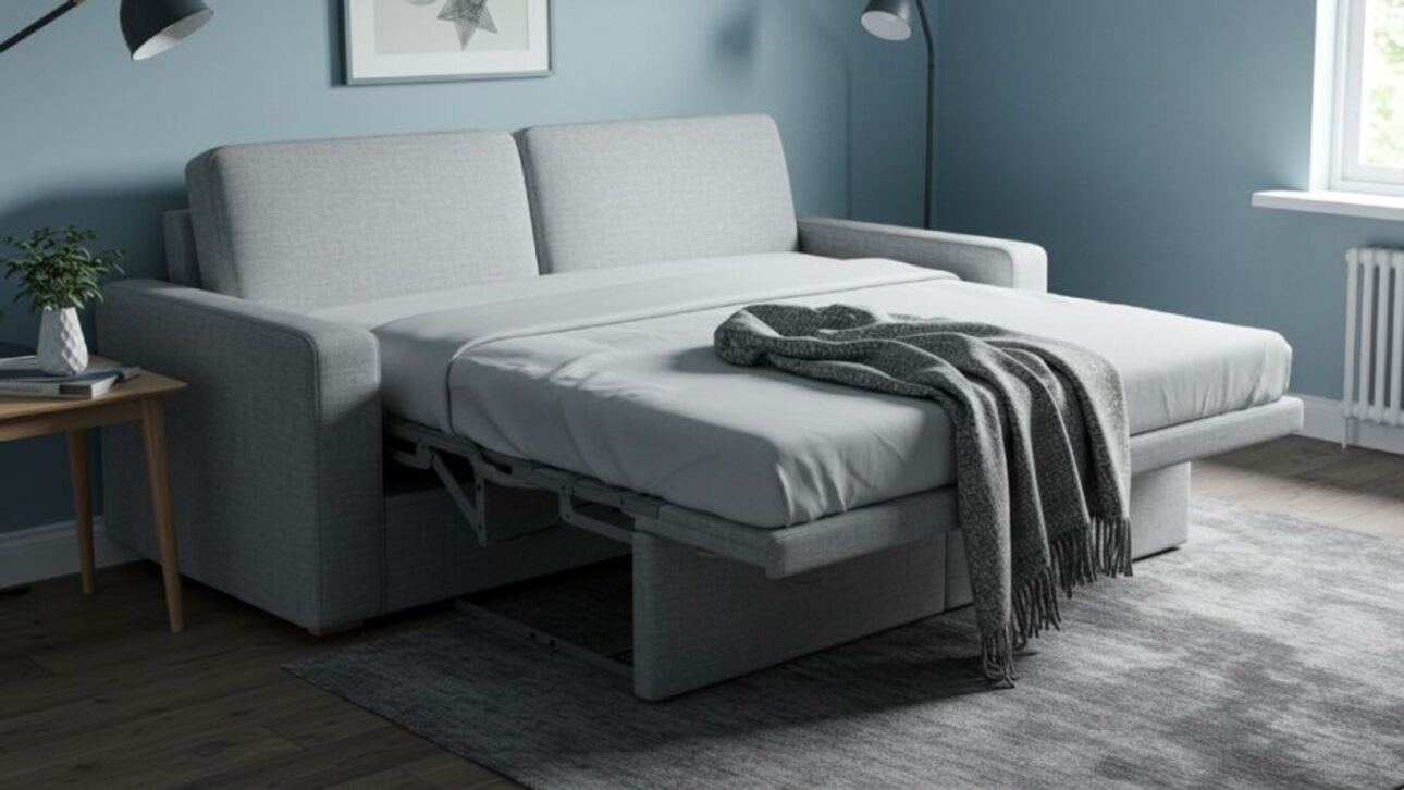 Descubra o novo sofá-cama da IKEA: compacto, funcional, com colchão firme, capa lavável e preço acessível para espaços reduzidos.