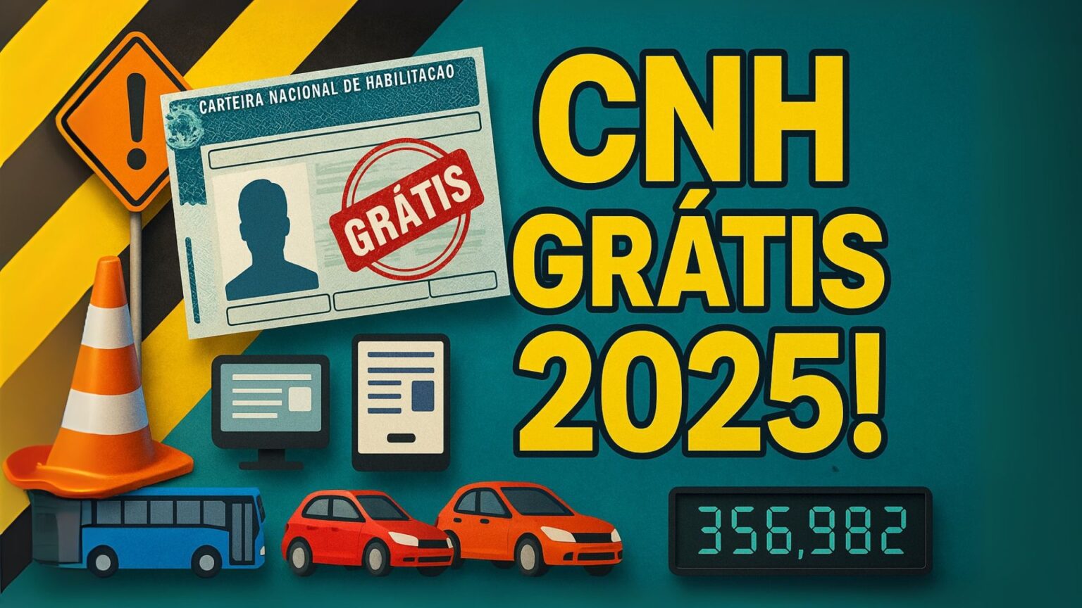 CNH Social 2025 oferece carteira de motorista gratuita para 3,5 mil ...
