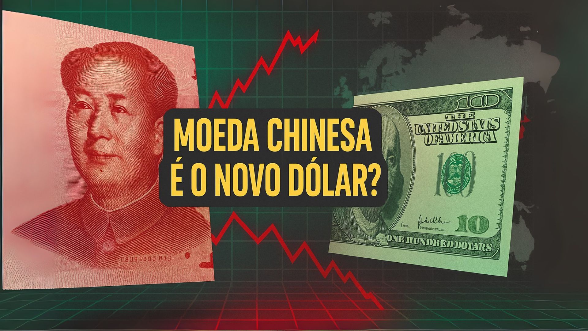 Yuan atinge maior nível desde novembro frente ao dólar, impulsionado por bolsas chinesas em alta e expectativa de corte de juros nos EUA.