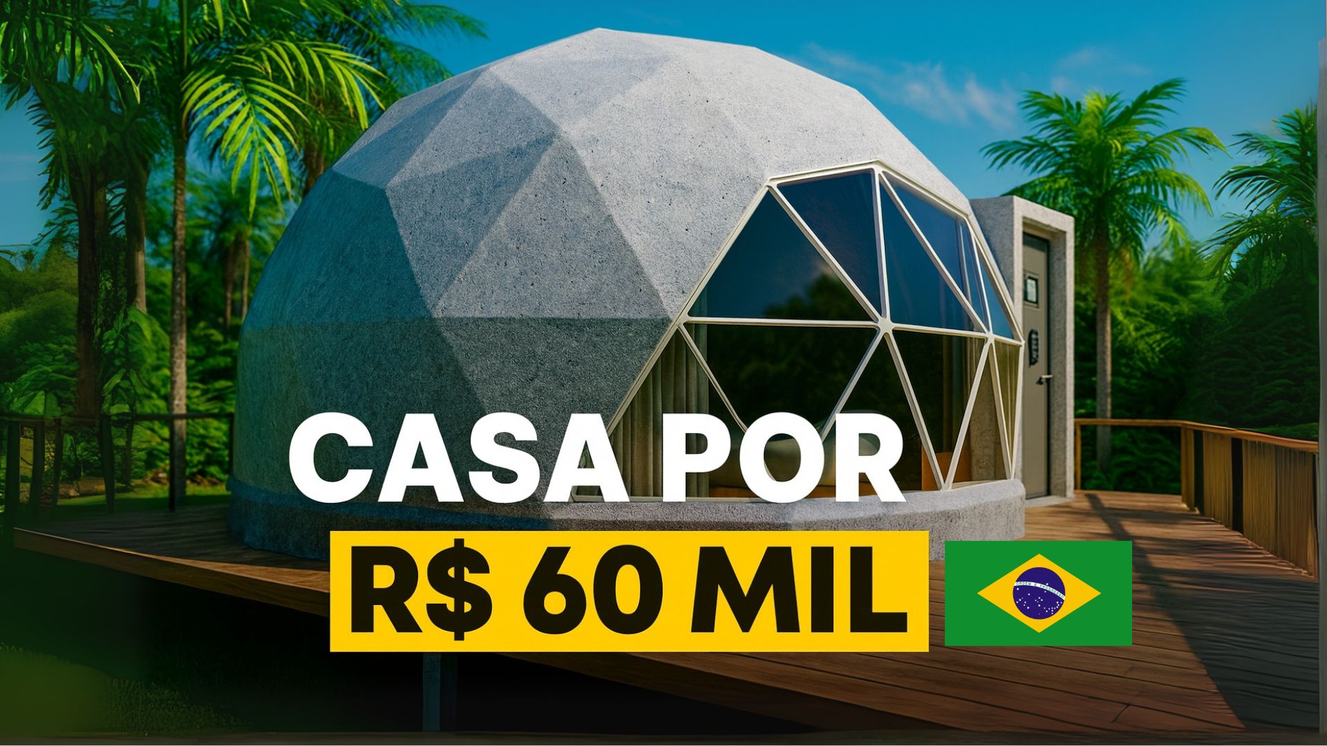 Casas modulares sustentáveis em formato de domo, feitas de plástico reciclado, automação e montagem rápida, ganham espaço no Brasil.