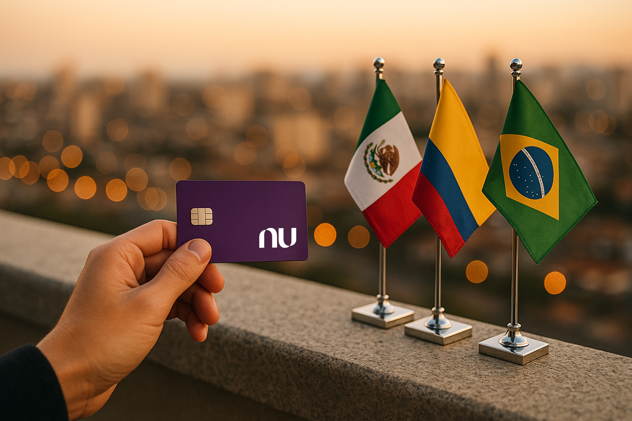 México e Colômbia viram “escudo” do Nubank em meio ao risco Brasil, salto de clientes e depósitos reduz a exposição