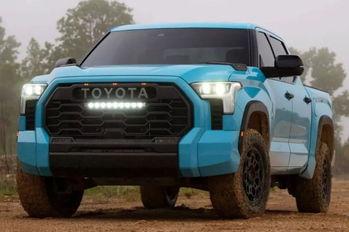 7. Nova Toyota Tundra 2026 recebe cor exclusiva Wave Maker e bancos Iso Dynamic no pacote TRD Pro