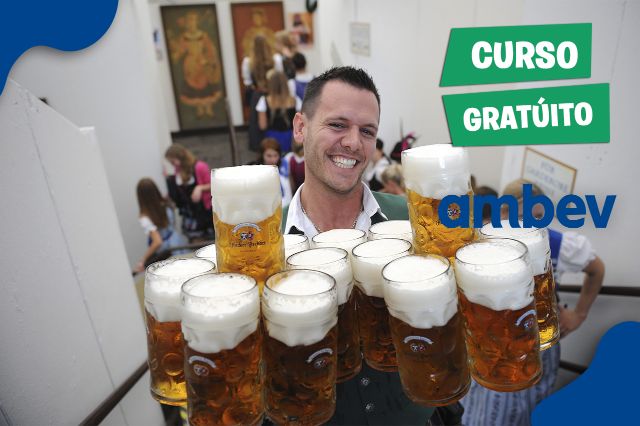 Para comemorar o Dia do Garçom, Ambev abrirá 5 mil vagas de Curso Gratuito para formar profissionais do setor de bares e restaurantes em todo o Brasil