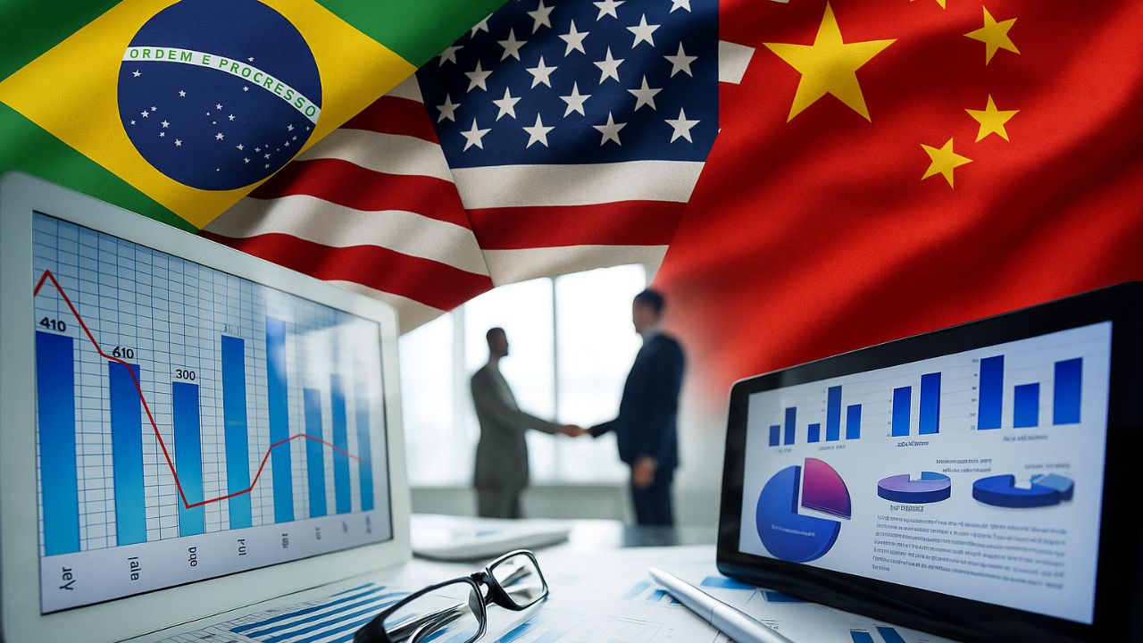 Tarifaço dos EUA fecha uma porta, mas a China abre uma janela para o Brasil. O que está em jogo?