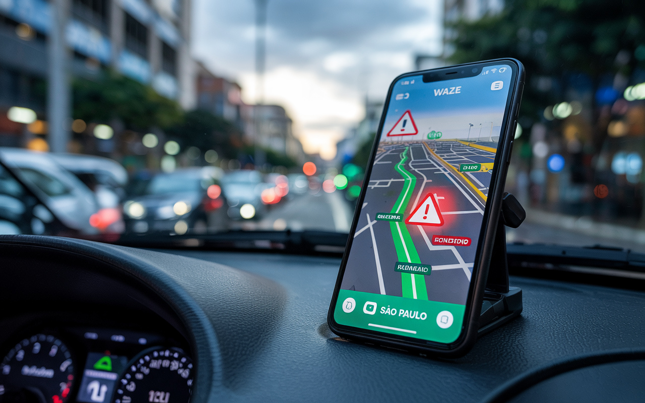 Waze ganha função inédita para desviar de regiões com alto índice de assaltos em São Paulo e surpreende motoristas com rotas mais seguras