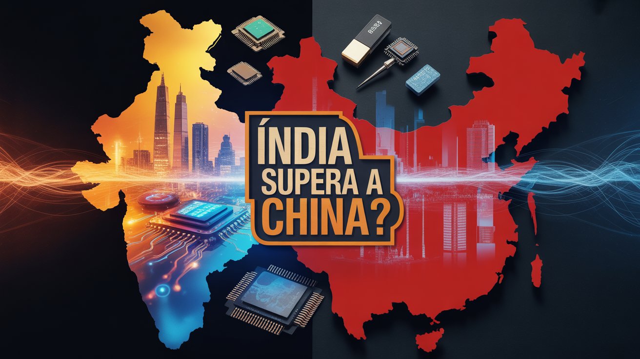 Índia acelera com política industrial, classe média em expansão e aposta bilionária em semicondutores para crescer além do modelo chinês.