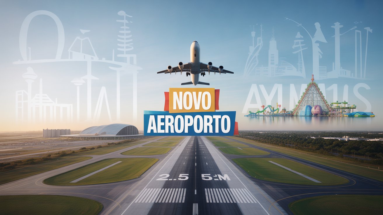 Novo aeroporto internacional em Olímpia terá pista de 2,5 km, R$ 500 milhões em investimentos e nome já definido pelo conselho regional.