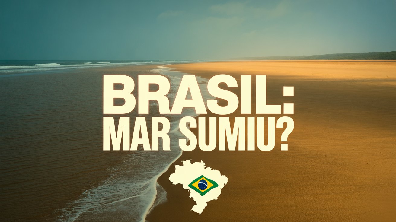 Moradores de Praia Grande registraram mar seco com recuo intenso do mar. Entenda o fenômeno da maré baixa e seus impactos.
