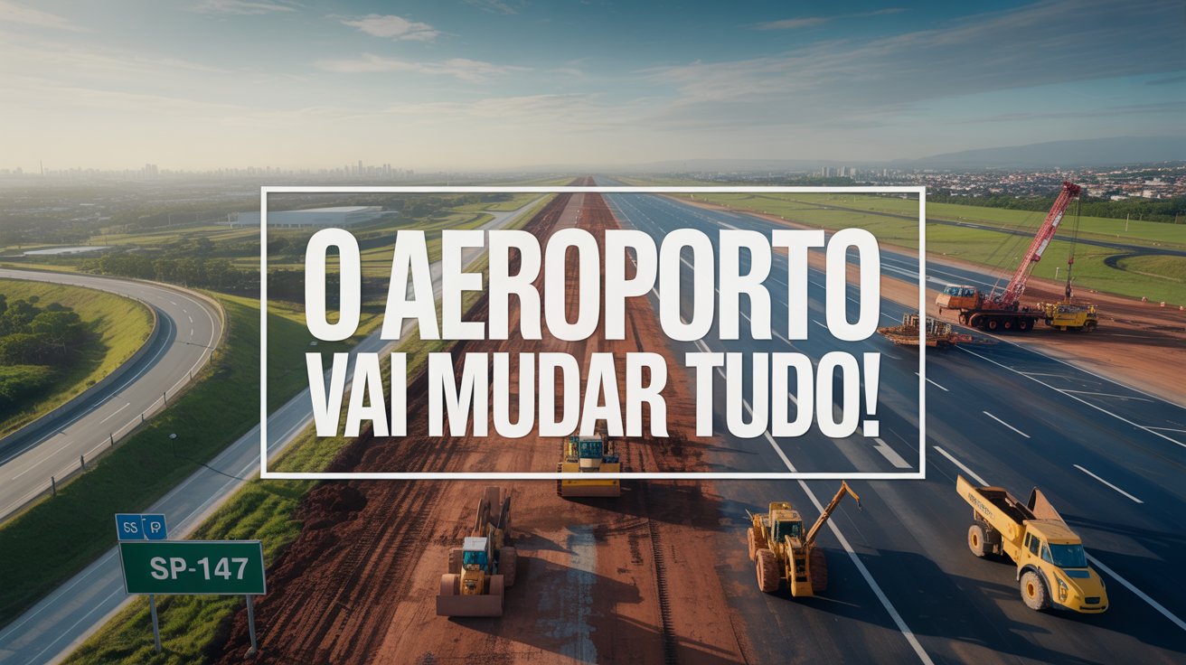 Obras do aeroporto de Limeira avançam após década parada, com ampliação da pista e meta de atrair cargas e aviação executiva.